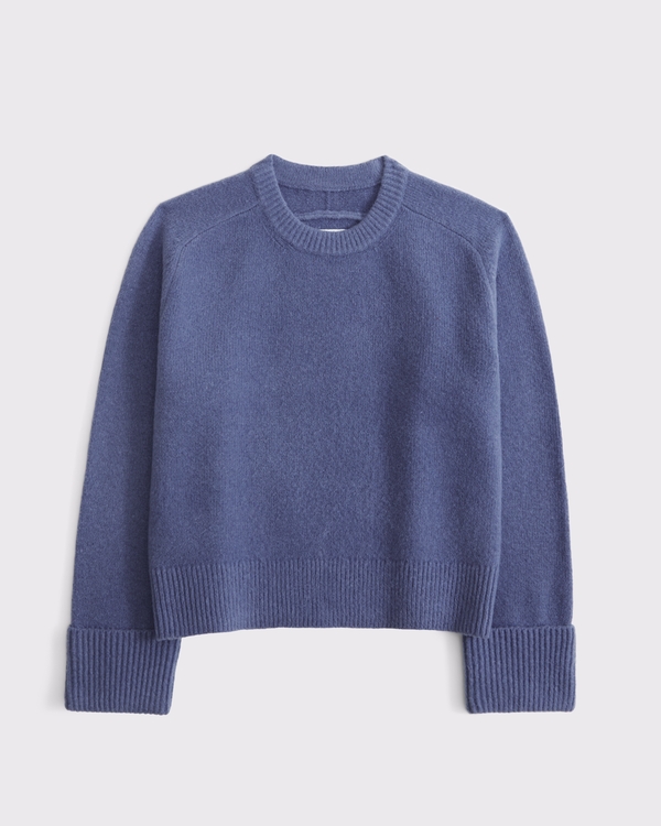 The A&F Madeline Crew Sweater, Blue view 1