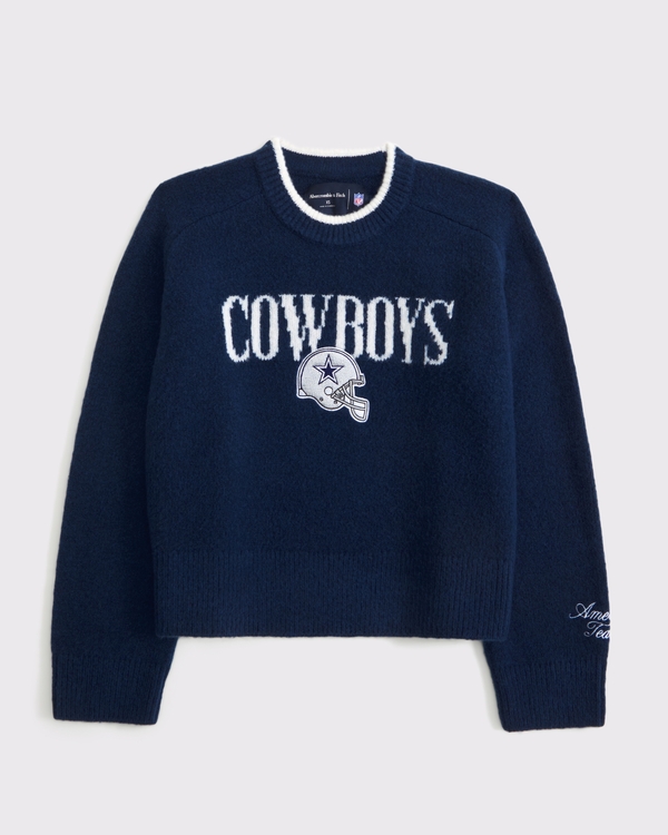 The A&F Madeline Dallas Cowboys Crew Sweater, Navy - Cowboys view 1