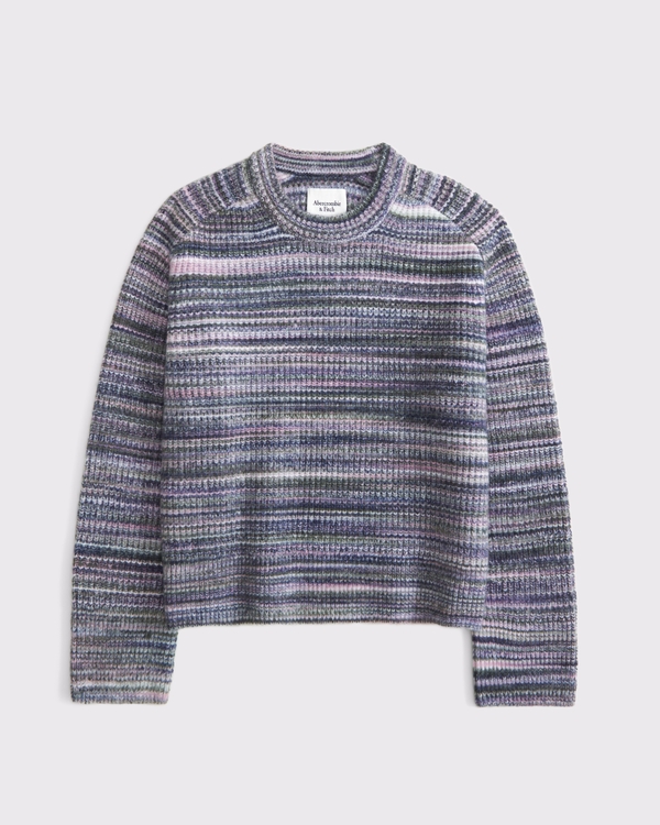 The A&F Madeline Gradient Crew Sweater, Blue Multicolor view 1