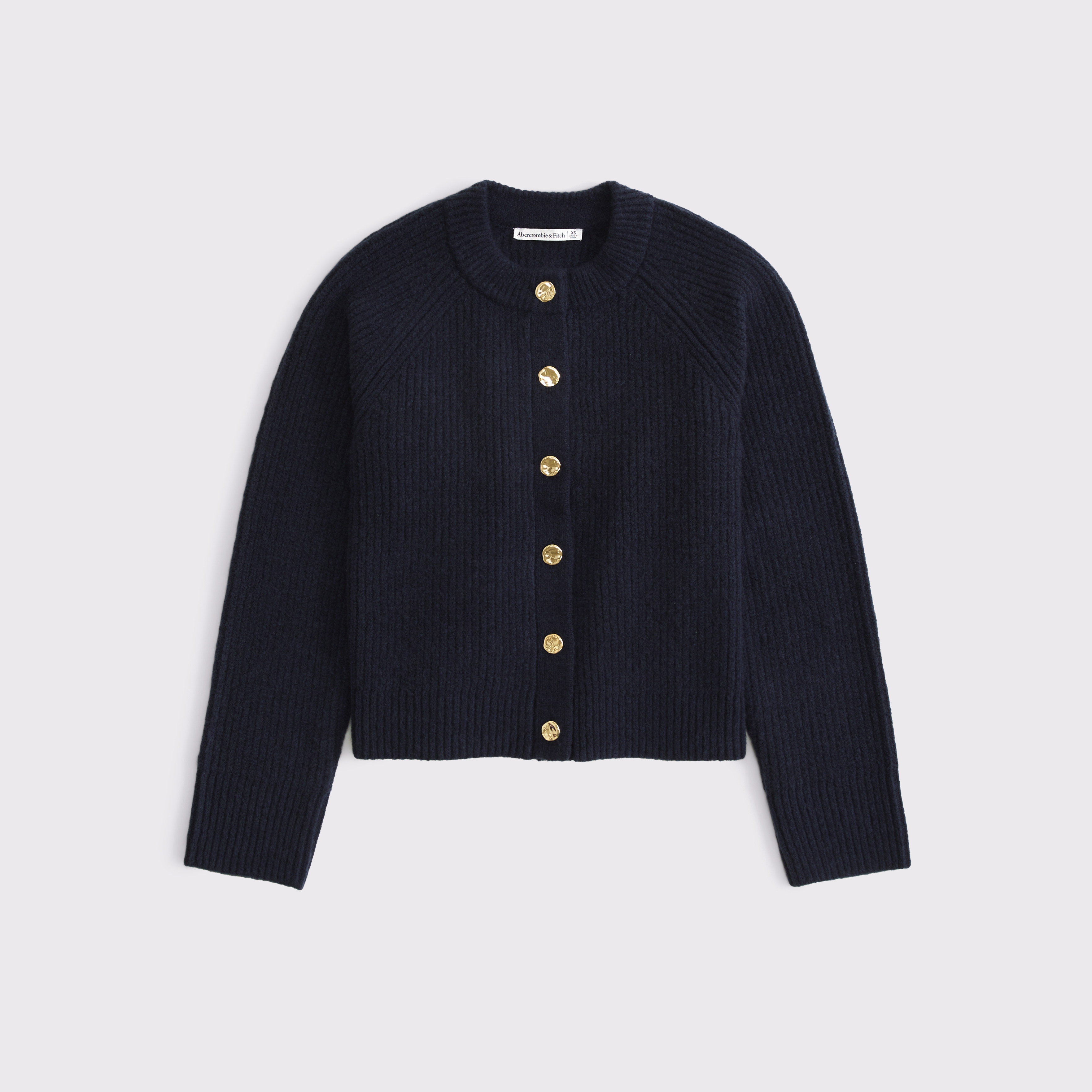Women's Ribbed Crew Cardigan | Women's Tops | Abercrombie.com