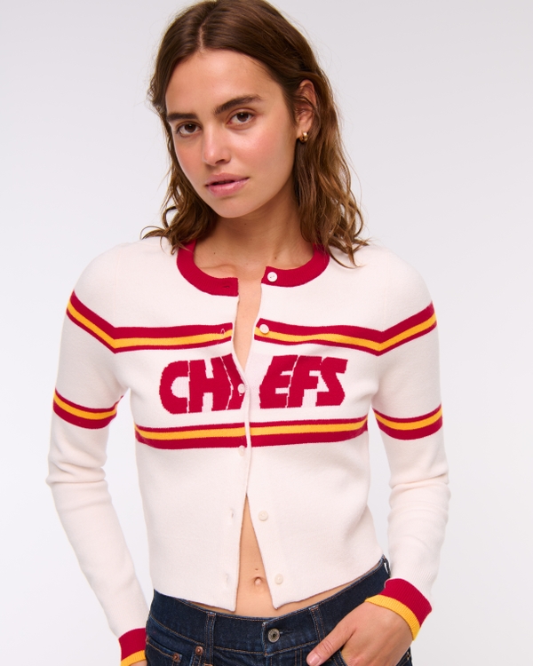 Kansas City Chiefs Shrunken Cardigan, Chiefs view 1