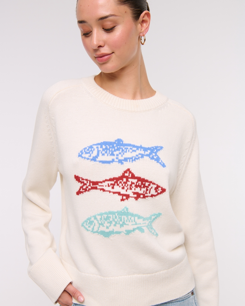 The A&F Sardine Cupid Crew Sweater