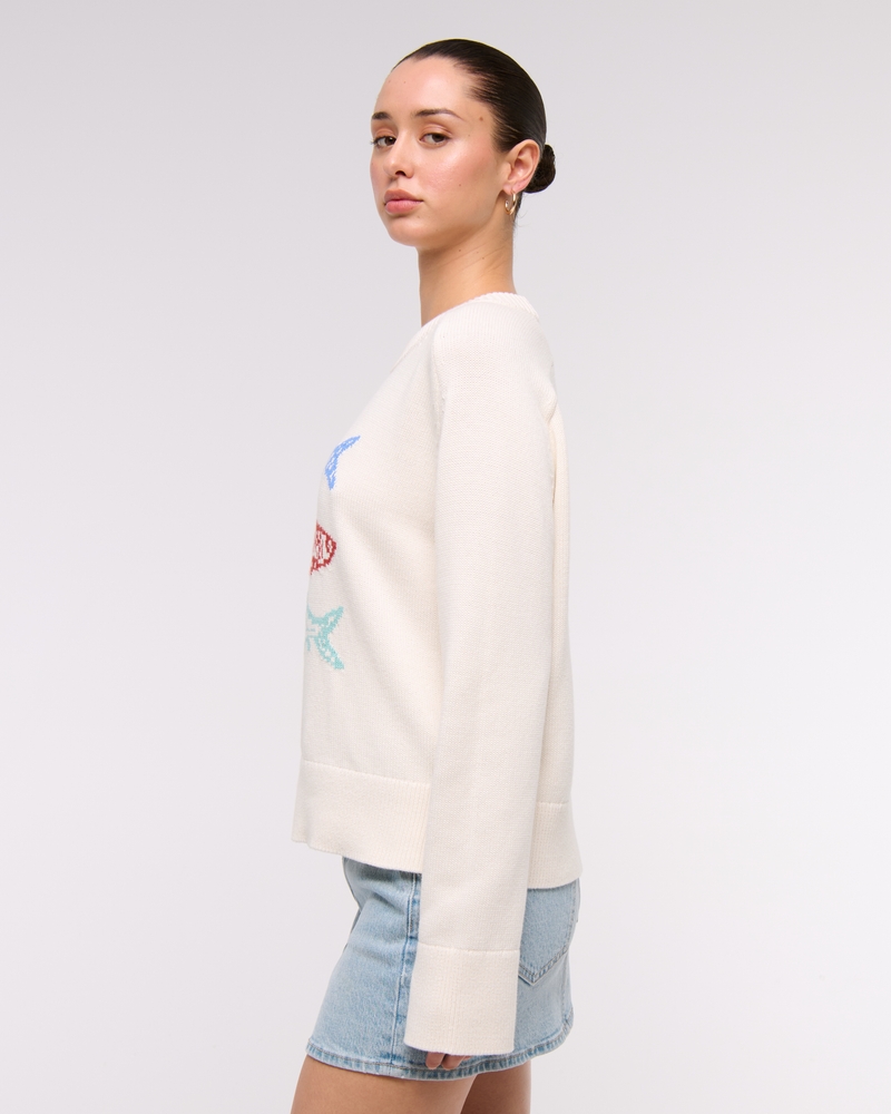 The A&F Sardine Cupid Crew Sweater