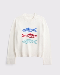 The A&F Sardine Cupid Crew Sweater