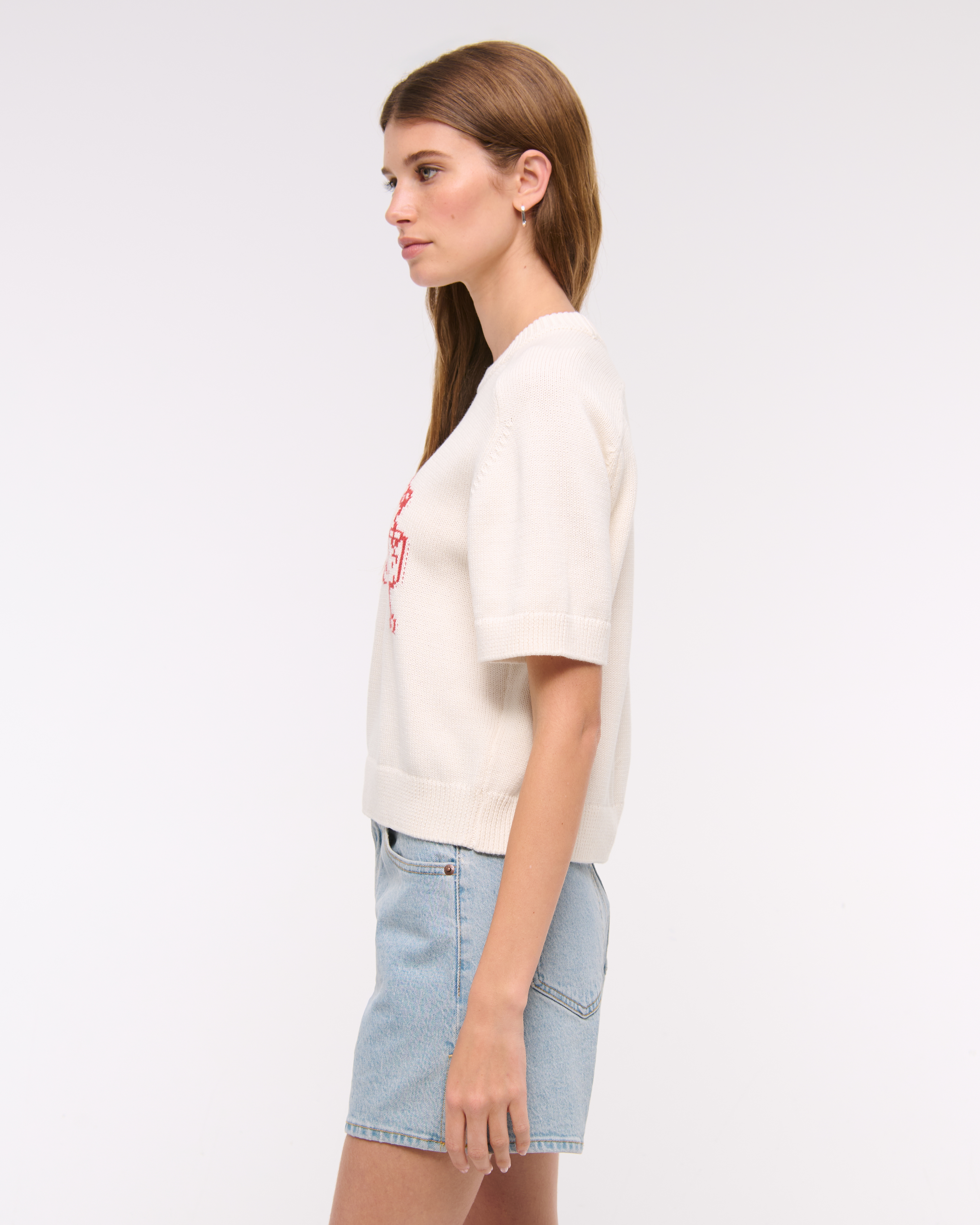 Women's The A&F Madeline Crab Crew Sweater Tee | Women's