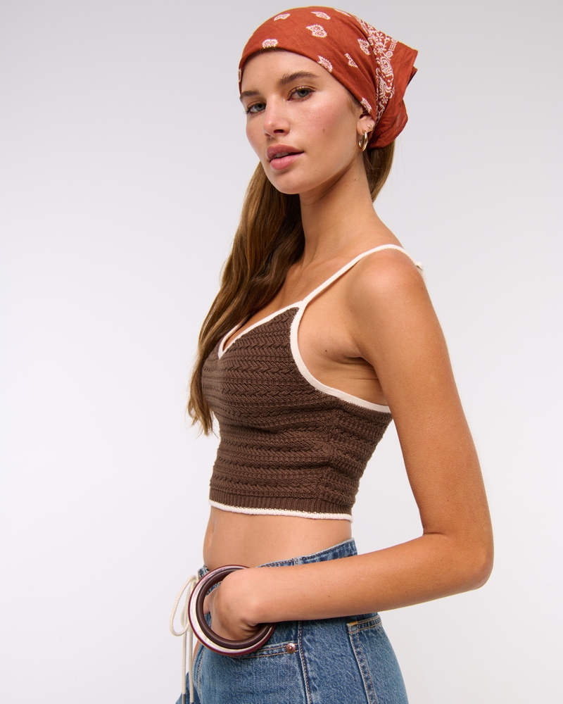 Crochet-Style Bra Top