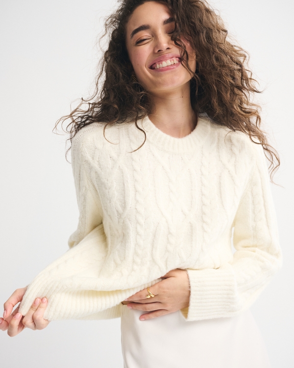 The A&F Madeline Cable Crew Sweater
