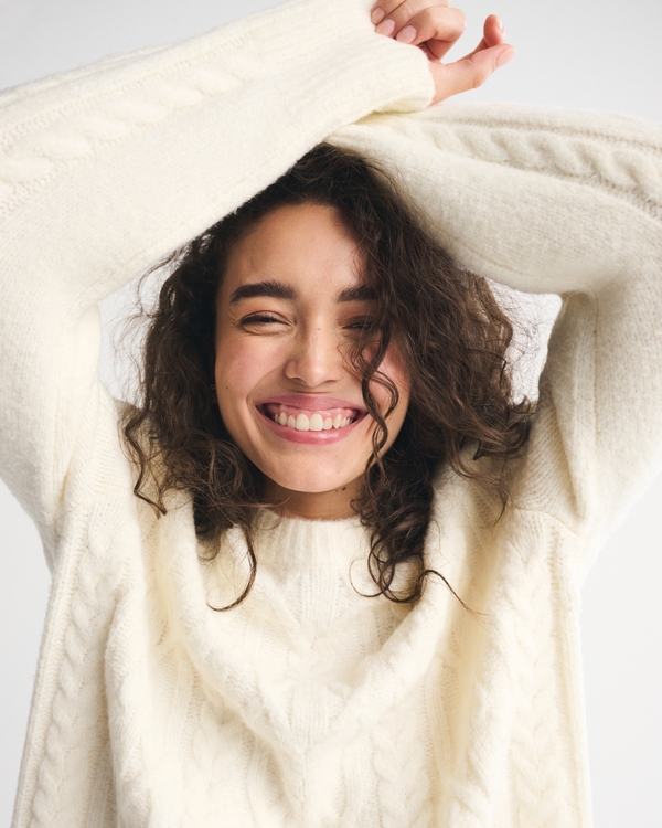 The A&F Madeline Cable Crew Sweater