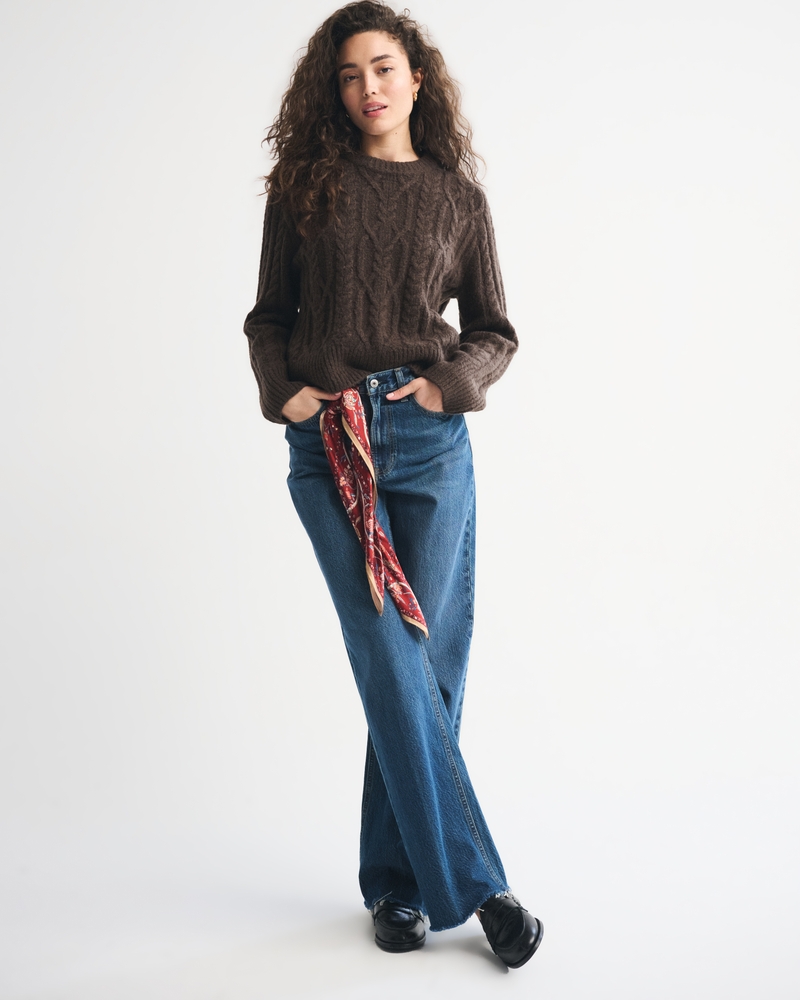 The A&F Madeline Cable Crew Sweater