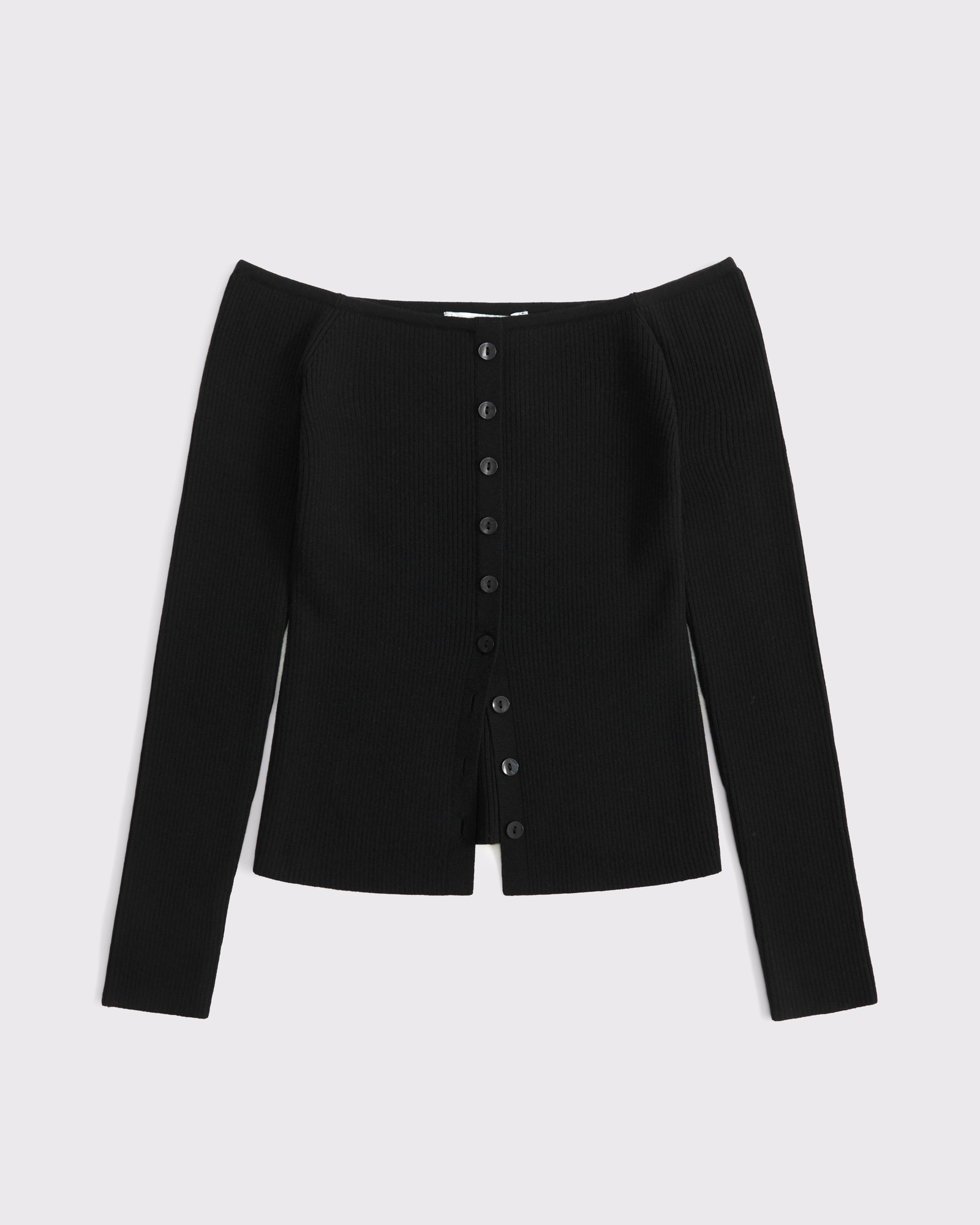 Off-The-Shoulder Button-Through Top