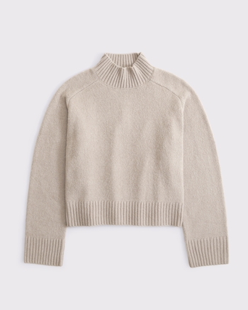 Women's Easy Mockneck Sweater | Women's New Arrivals | Abercrombie.com