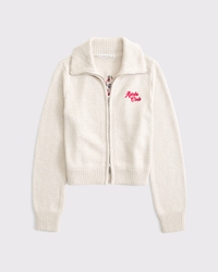 Double Zipper Après Ski Cardigan