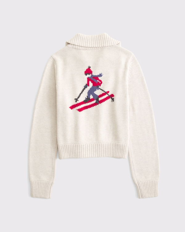 Double Zipper Après Ski Cardigan