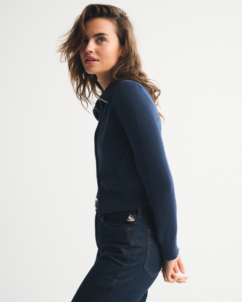 Double Zipper Cardigan