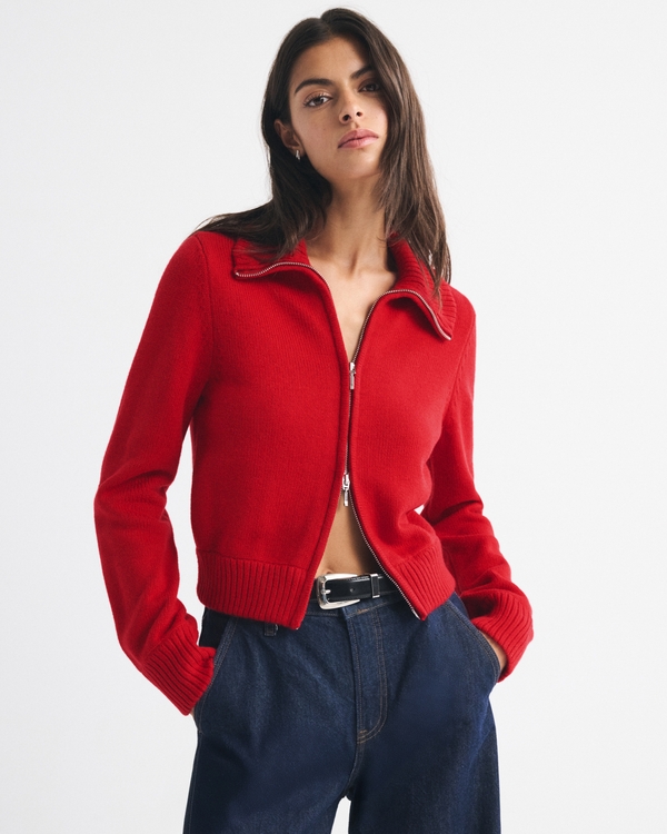 Double Zipper Cardigan