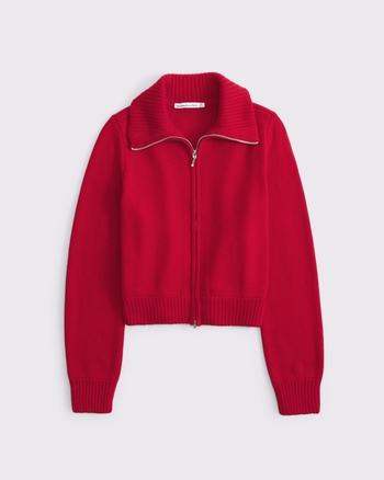 Women's Double Zipper Cardigan | Women's | Abercrombie.com