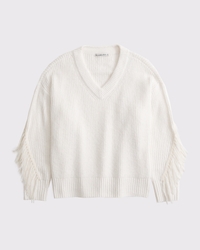 Fringe Dad V-Neck Sweater
