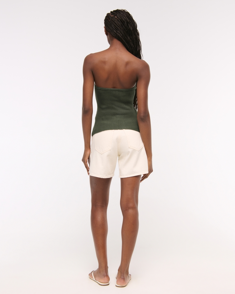 Ottoman Button-Front Tube Top