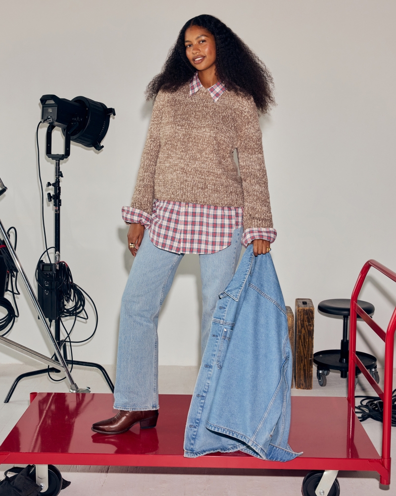 The A&F Madeline Marled Crew Sweater