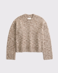 Suéter A&F Madeline Marled con cuello redondo