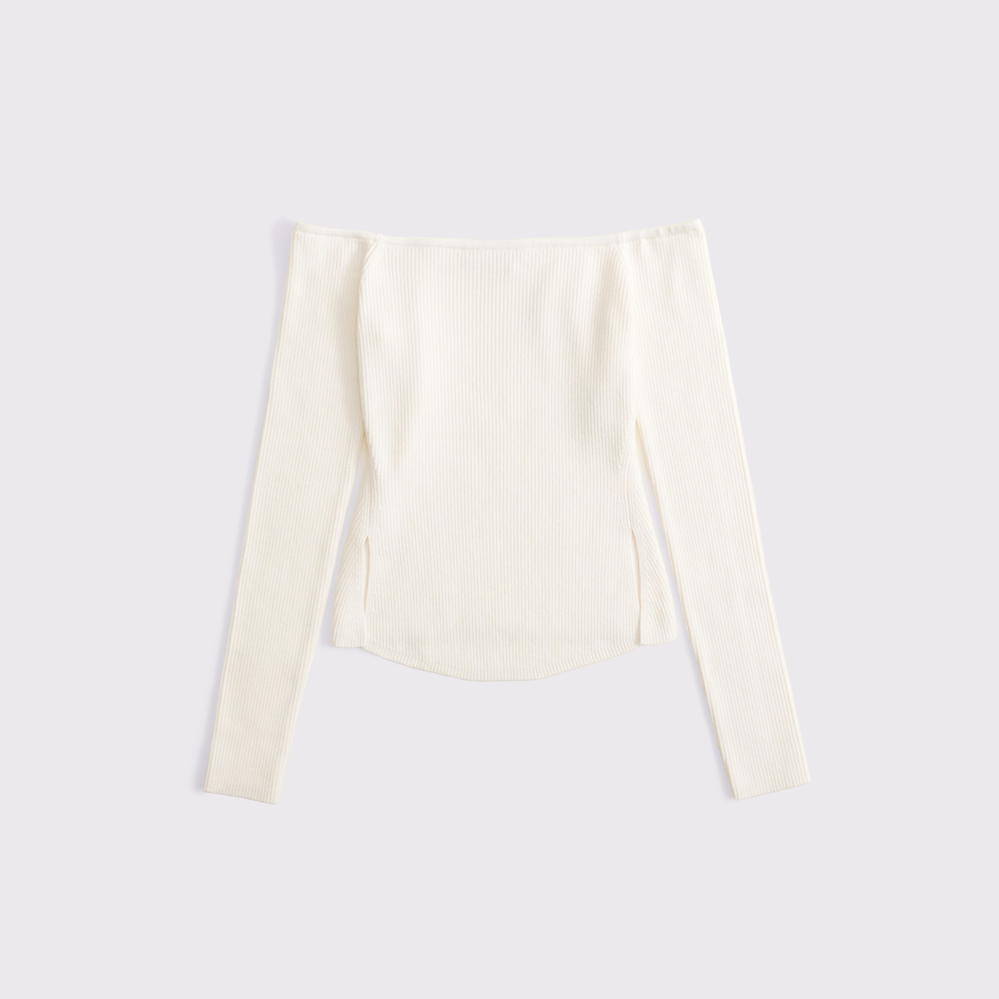 Abercrombie & Fitch Off-the-shoulder Sweater In White