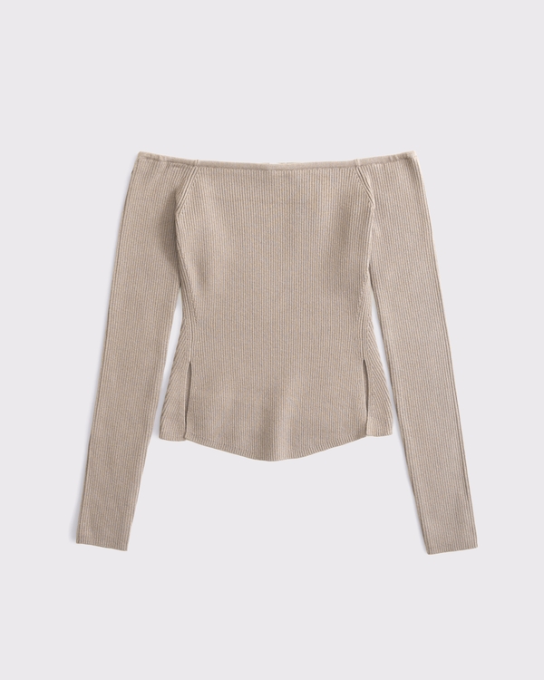Women's Off-The-Shoulder Sweater | Women's Tops | Abercrombie.com