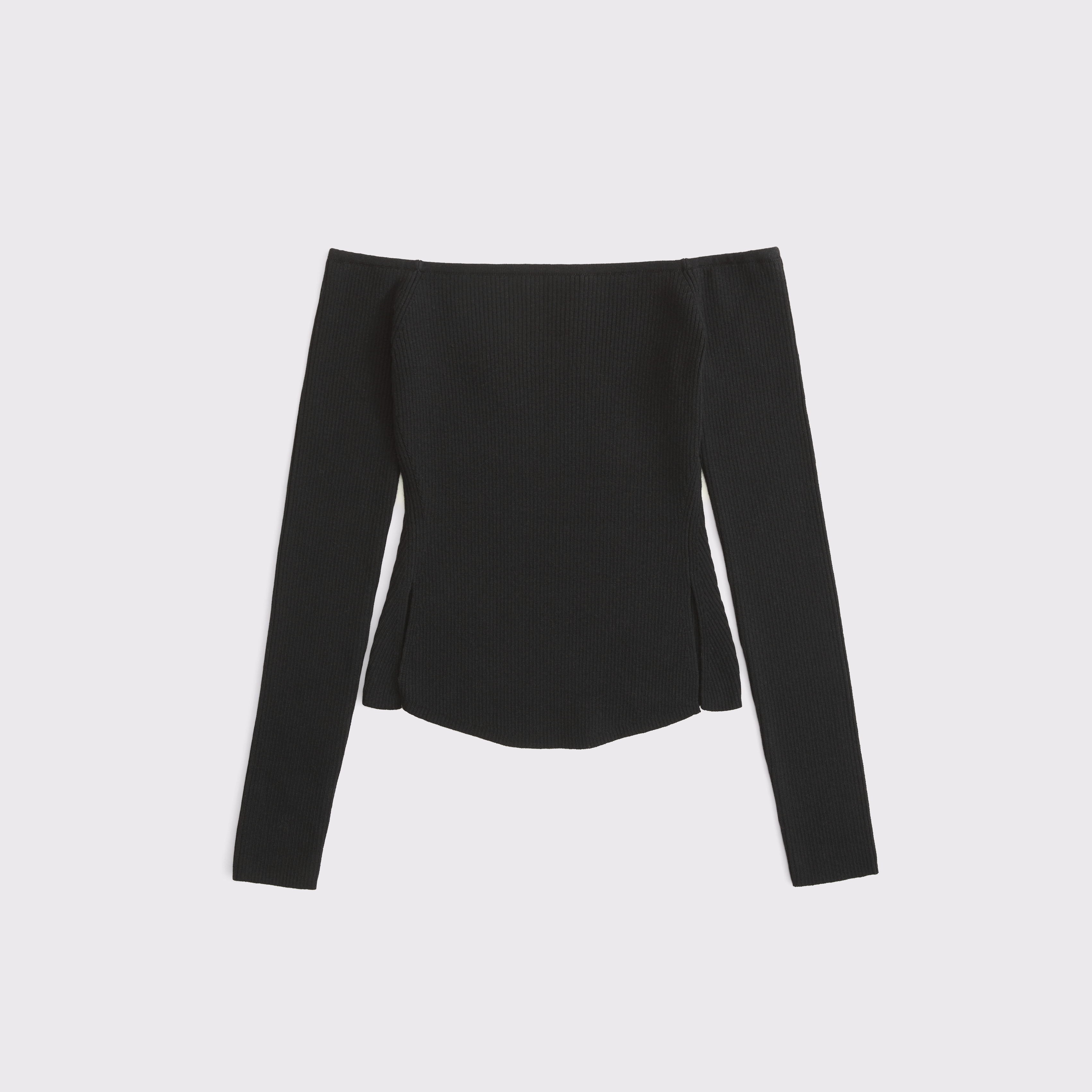 Abercrombie & Fitch Off-the-shoulder Sweater In Black