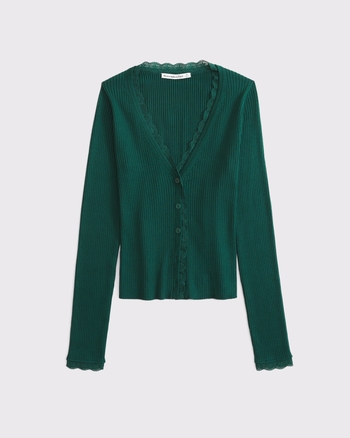 Lace-Trim Cardigan from Abercrombie & Fitch - $38.99 (20% off)