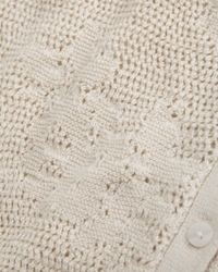 Floral Open-Stitch Cardigan