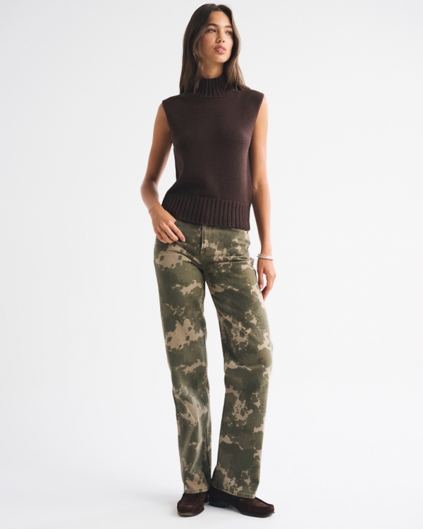 Mockneck Sweater Shell Top