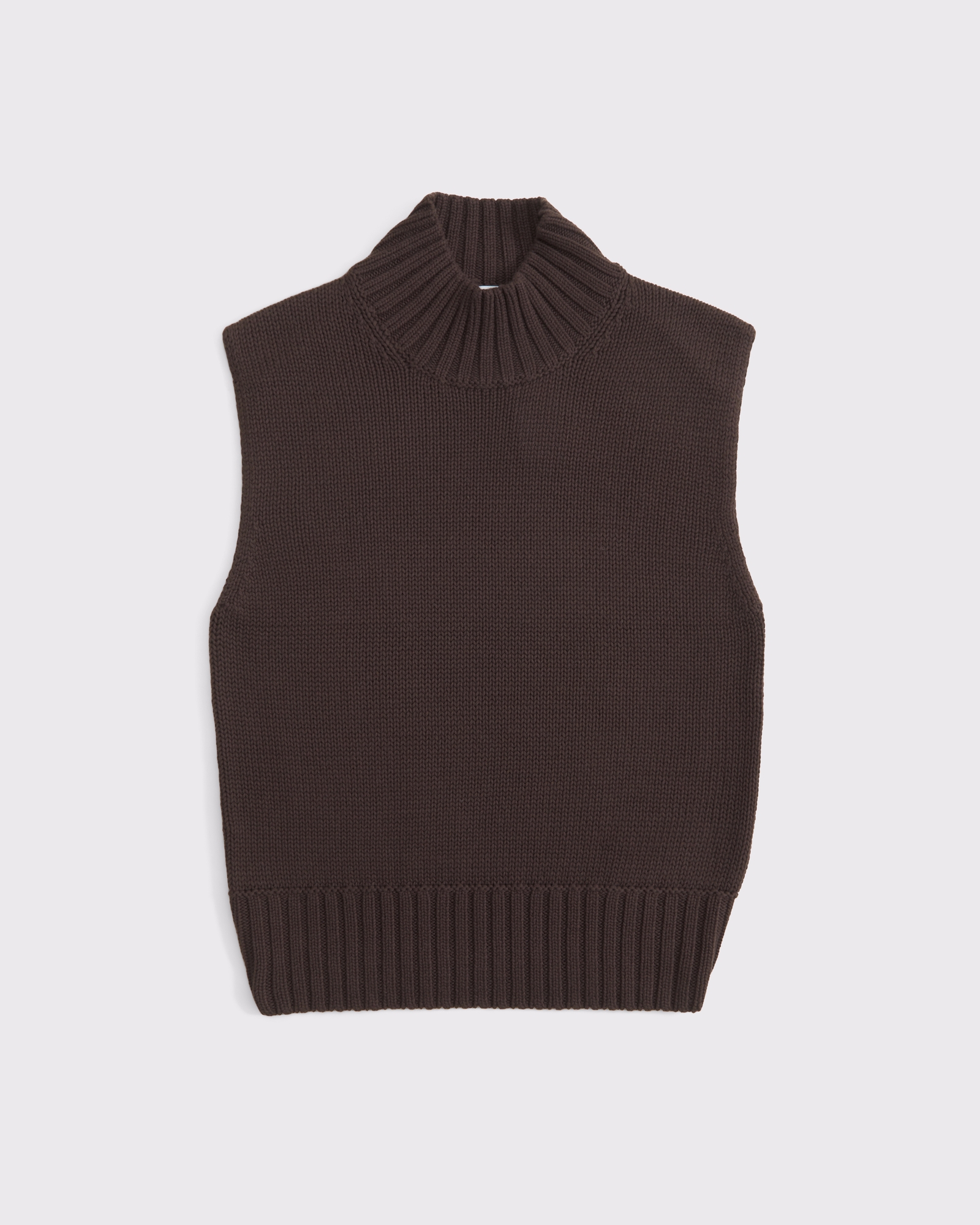 Mockneck Sweater Shell Top