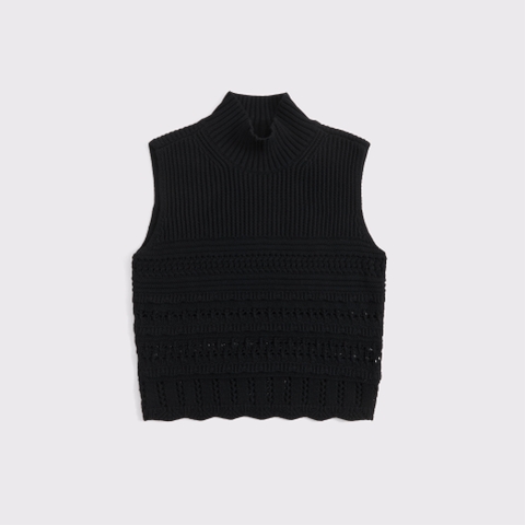 Женские свитеры Abercrombie & Fitch Ruffle Mockneck Sweater Shell Top