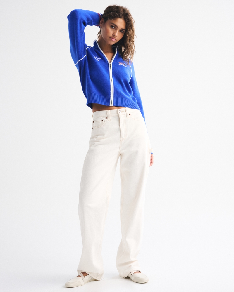 Buffalo Bills Mockneck Zipper Cardigan