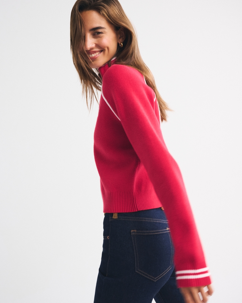 San Francisco 49ers Mockneck Zipper Cardigan