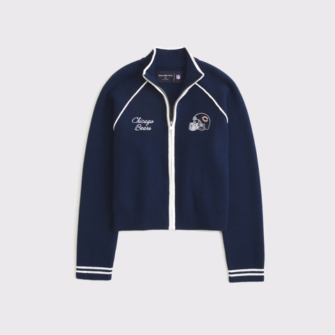 Женские кардиганы Abercrombie & Fitch Detroit Lions Mockneck Zipper Cardigan