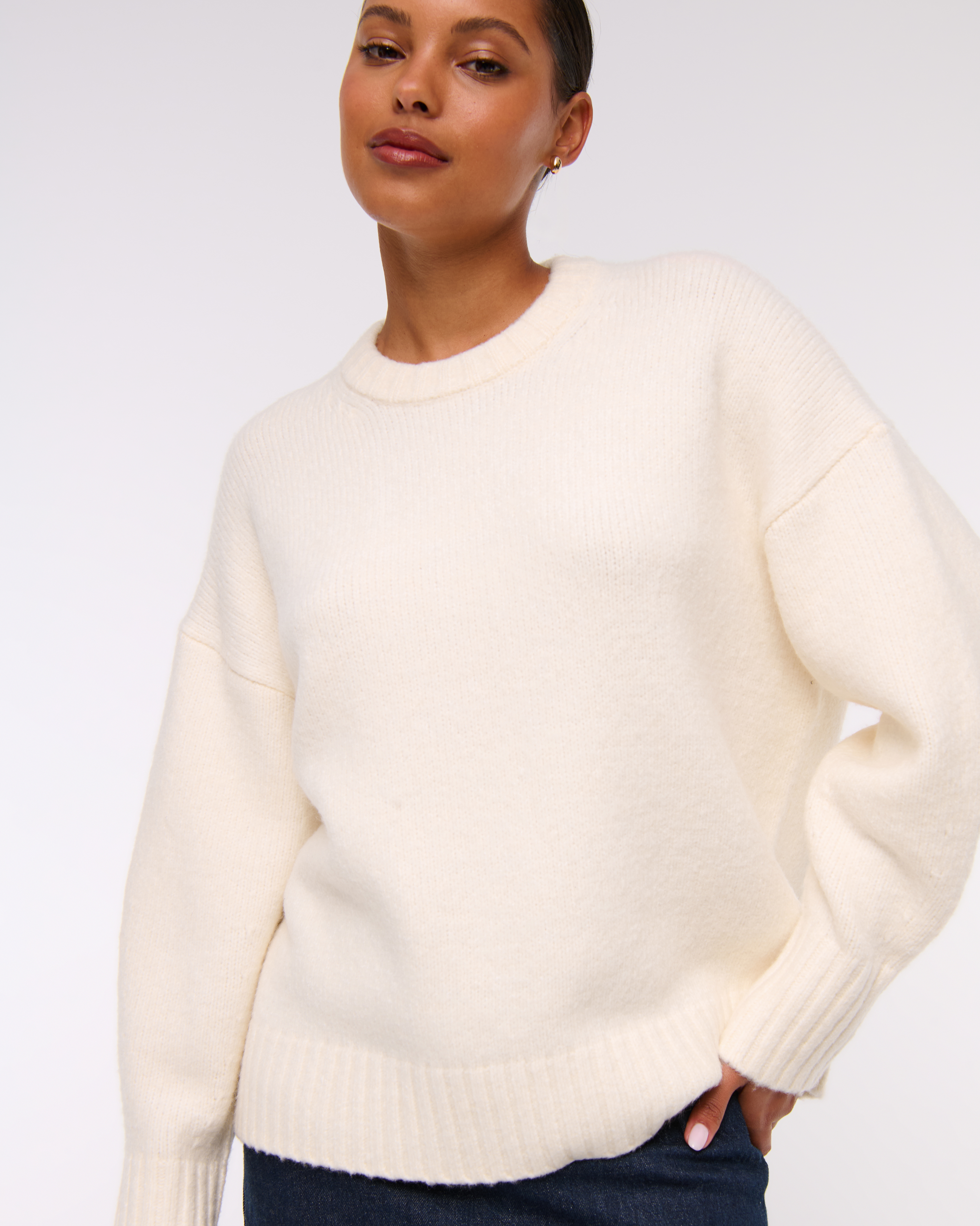 Women's Dad Crew Sweater | Women's Tops | Abercrombie.com