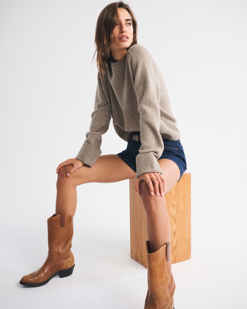 Femme Pull ras du cou A&F Madeline | Femme Hauts | Abercrombie.com