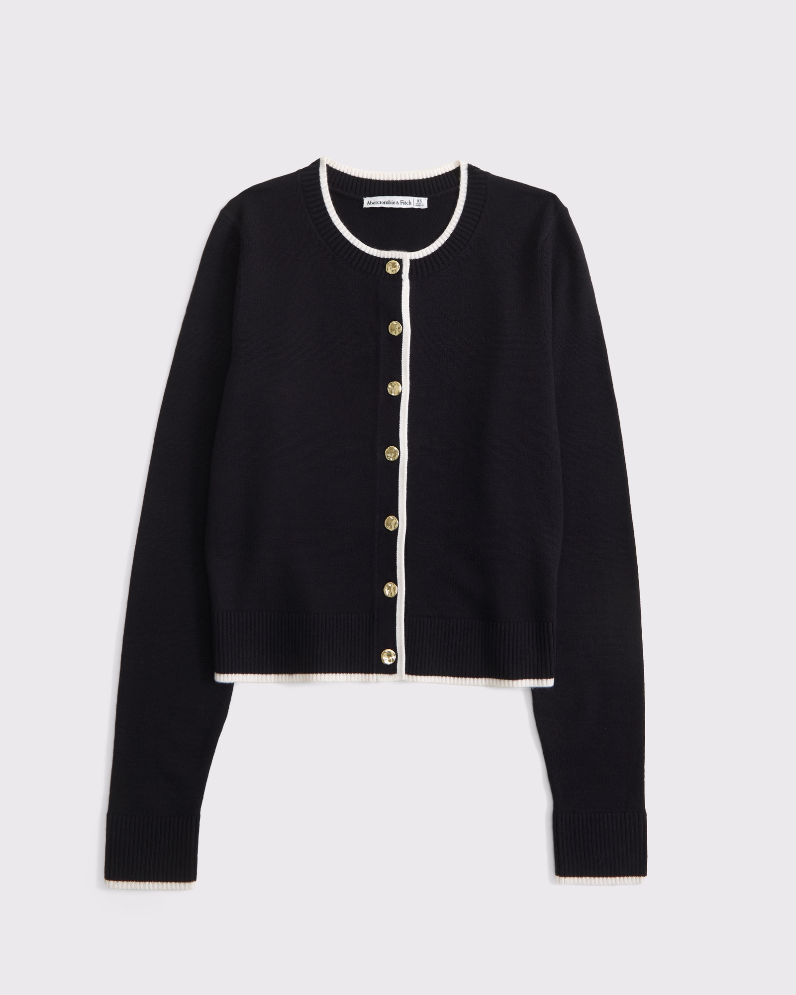 LuxeLoft Shrunken Crew Cardigan