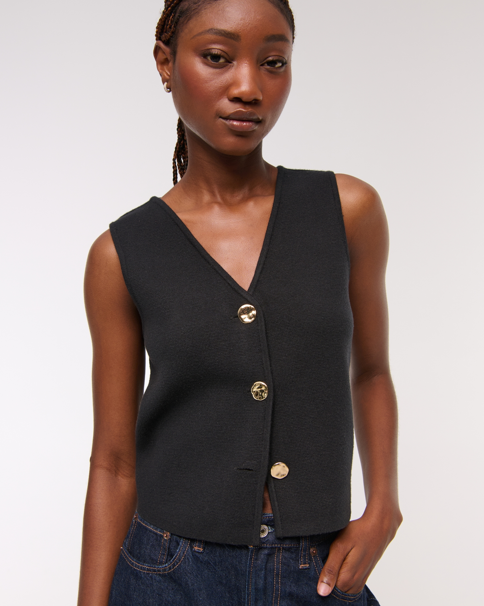 LuxeLoft V-Neck Vest
