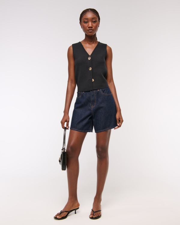 Women's LuxeLoft V-Neck Vest | Women's Clearance | Abercrombie.com