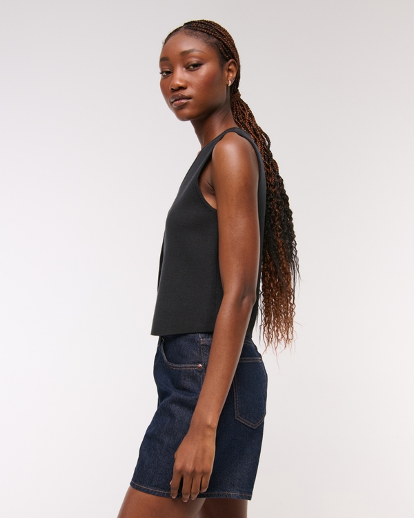 Women's LuxeLoft V-Neck Vest | Women's Clearance | Abercrombie.com