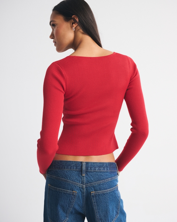 Bra-Free Twist Sweater