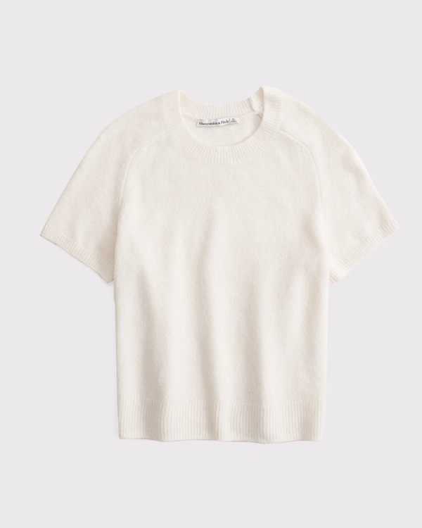 Skimming Crew Sweater Tee, Cream view 1