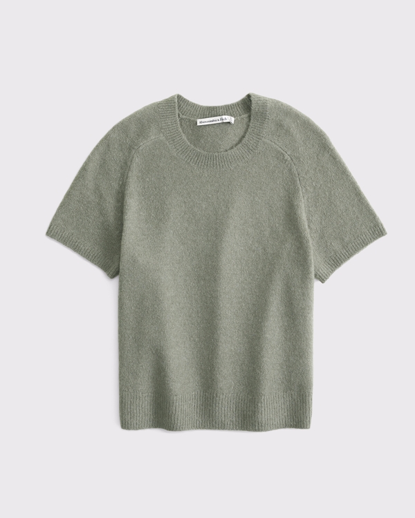 Skimming Crew Sweater Tee, Frosty Olive view 1