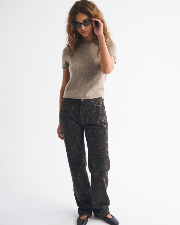 Skimming Crew Sweater Tee, Light Brown view 2