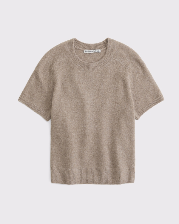 Skimming Crew Sweater Tee, Light Brown view 1