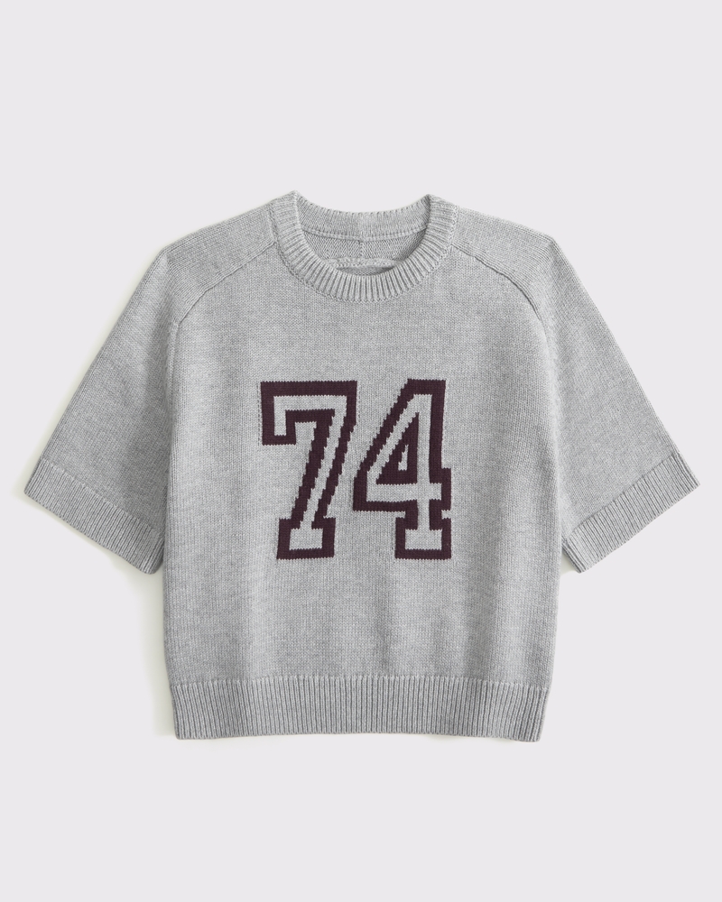 The A&F Madeline Varsity Crew Sweater Tee