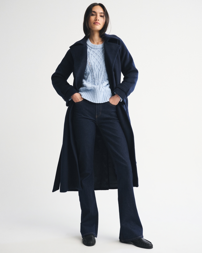 Textural Stitch Cable Crew Sweater