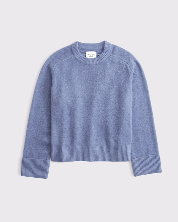 The A&F Madeline Crew Sweater, Blue view 1