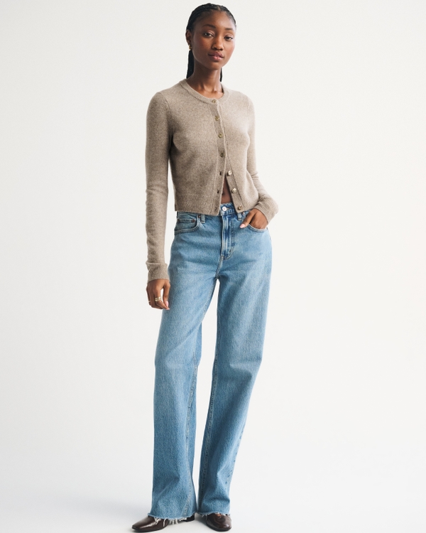 Shrunken Crew Cardigan